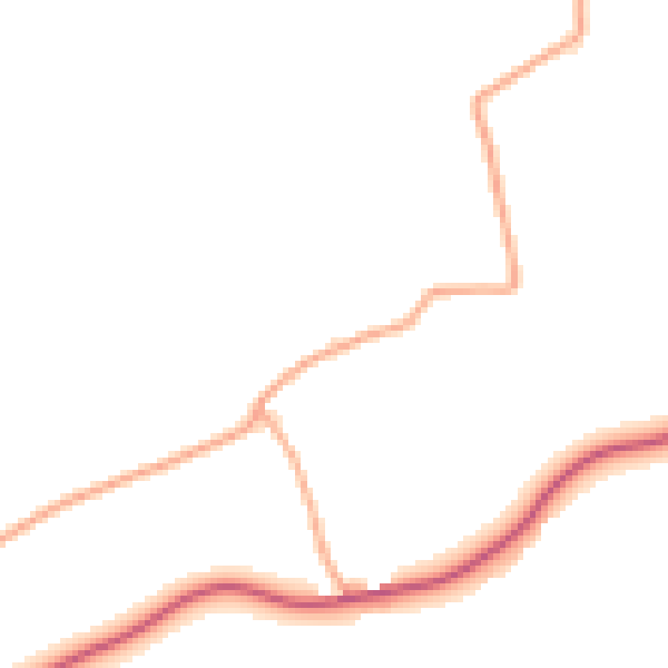 Daytime road noise heatmap for CB9 7BS