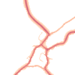 Daytime road noise heatmap for CB9 7DL