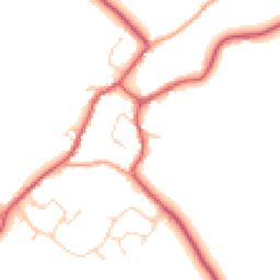 Daytime road noise heatmap for CB9 7DQ