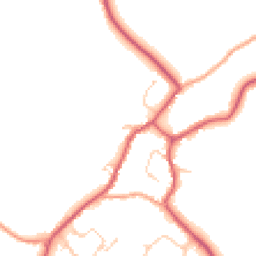 Daytime road noise heatmap for CB9 7DR