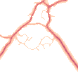 Daytime road noise heatmap for CB9 7EN