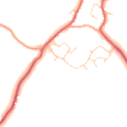 Daytime road noise heatmap for CB9 7EP