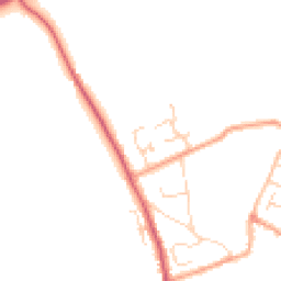 Daytime road noise heatmap for CB9 7HS