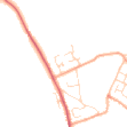 Daytime road noise heatmap for CB9 7HT