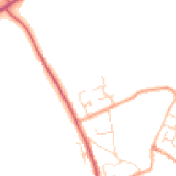 Daytime road noise heatmap for CB9 7HU