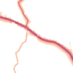Daytime road noise heatmap for CB9 7JU