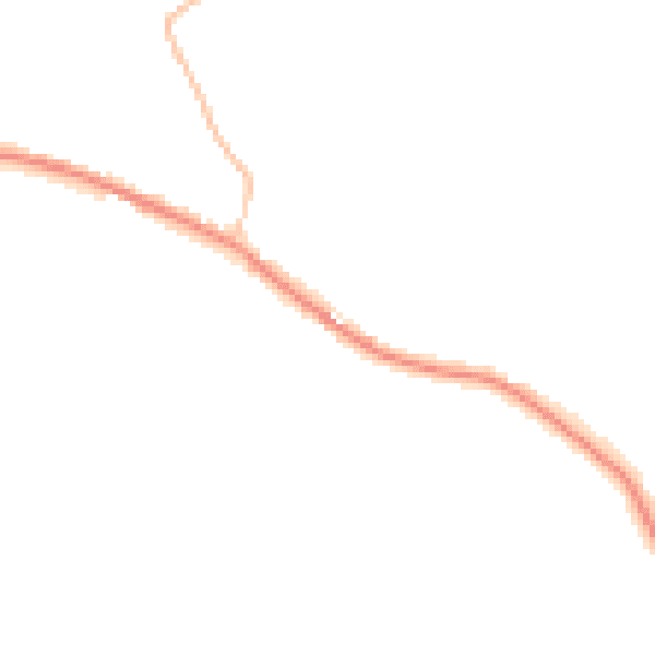 Night-time road noise heatmap for CB9 7JU