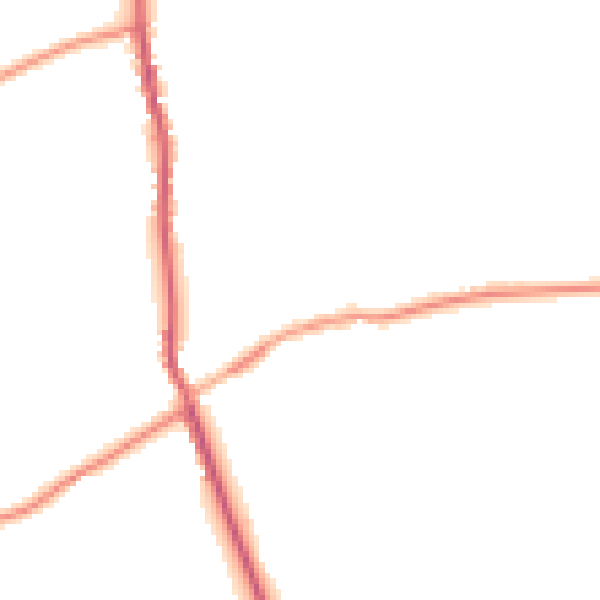 Daytime road noise heatmap for CB9 7LG