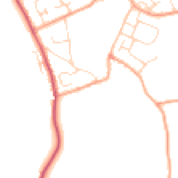 Daytime road noise heatmap for CB9 7NA