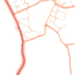 Daytime road noise heatmap for CB9 7NB