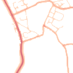 Daytime road noise heatmap for CB9 7NE