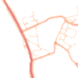 Daytime road noise heatmap for CB9 7NG