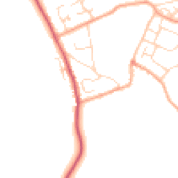 Daytime road noise heatmap for CB9 7NH