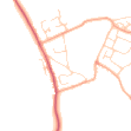 Daytime road noise heatmap for CB9 7NJ