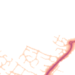 Daytime road noise heatmap for CB9 7NP