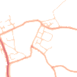 Daytime road noise heatmap for CB9 7PN