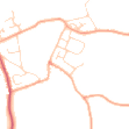 Daytime road noise heatmap for CB9 7PS