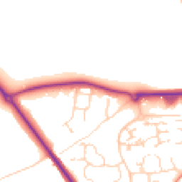 Daytime road noise heatmap for CB9 7QE