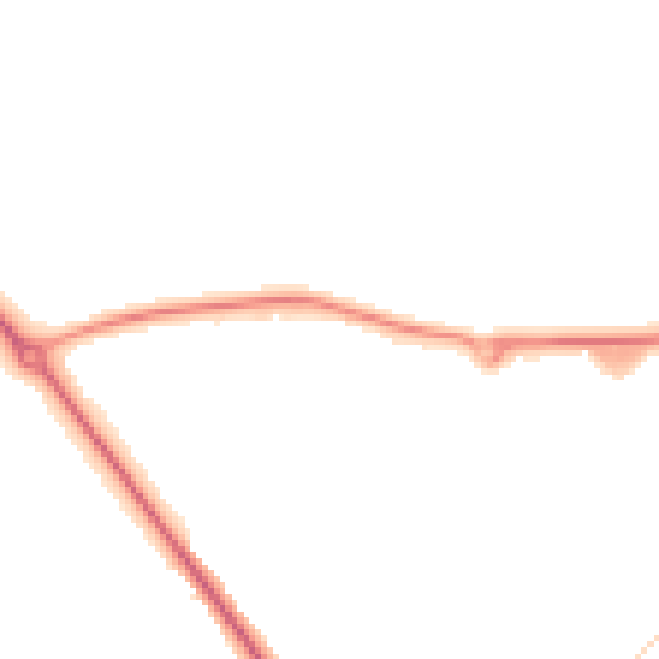 Night-time road noise heatmap for CB9 7QE