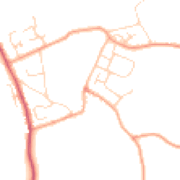 Daytime road noise heatmap for CB9 7QJ