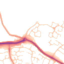 Daytime road noise heatmap for CB9 7RB