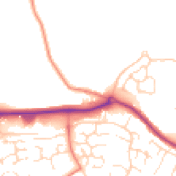 Daytime road noise heatmap for CB9 7RR