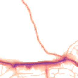 Daytime road noise heatmap for CB9 7RT