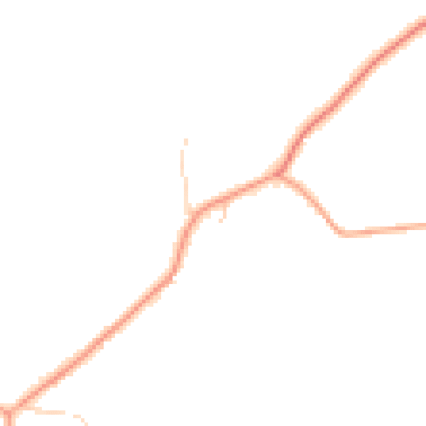 Daytime road noise heatmap for CB9 7SD