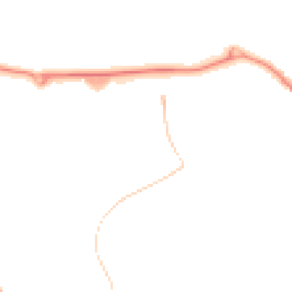 Night-time road noise heatmap for CB9 7SR