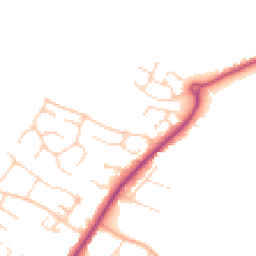 Daytime road noise heatmap for CB9 7TA