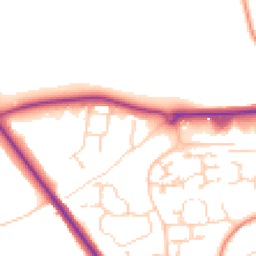 Daytime road noise heatmap for CB9 7TS