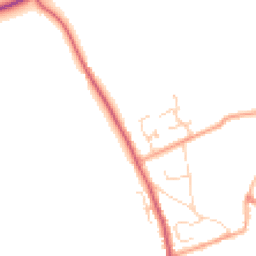 Daytime road noise heatmap for CB9 7UL