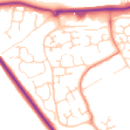 Daytime road noise heatmap for CB9 7WE