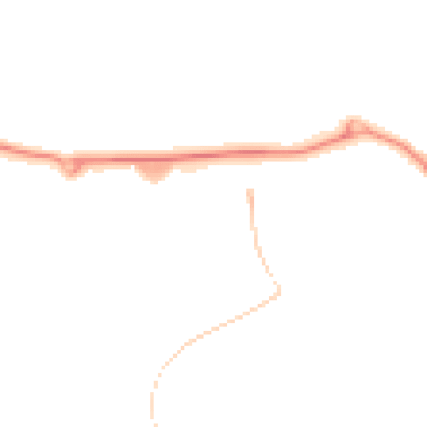 Night-time road noise heatmap for CB9 7WU