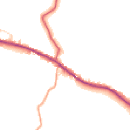 Daytime road noise heatmap for CB9 7XJ