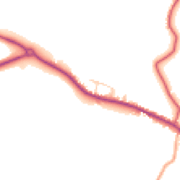 Daytime road noise heatmap for CB9 7YX