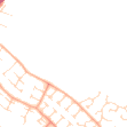 Daytime road noise heatmap for CB9 7YY