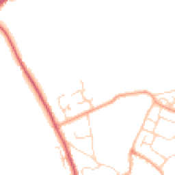 Daytime road noise heatmap for CB9 7ZF