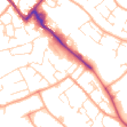 Daytime road noise heatmap for CB9 8AH