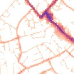 Daytime road noise heatmap for CB9 8BE
