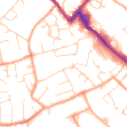 Daytime road noise heatmap for CB9 8BG