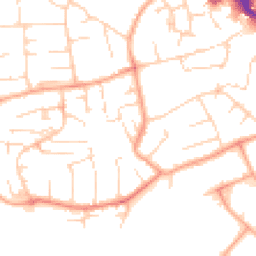 Daytime road noise heatmap for CB9 8DF
