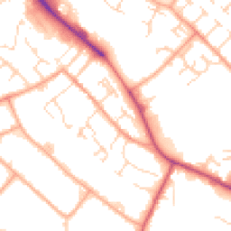Daytime road noise heatmap for CB9 8EH