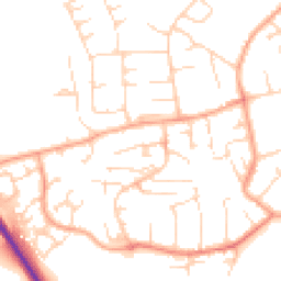 Daytime road noise heatmap for CB9 8FG