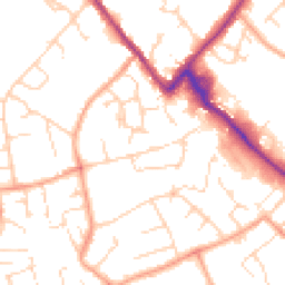 Daytime road noise heatmap for CB9 8GY