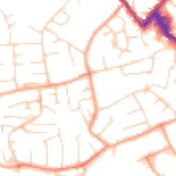 Daytime road noise heatmap for CB9 8HG