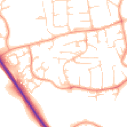 Daytime road noise heatmap for CB9 8JA