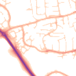Daytime road noise heatmap for CB9 8JB