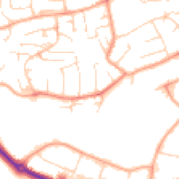 Daytime road noise heatmap for CB9 8LP