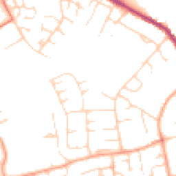 Daytime road noise heatmap for CB9 9BL